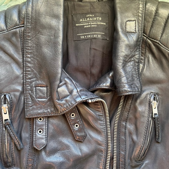 Allsaints Leather Jacket.. - Picture 6 of 7